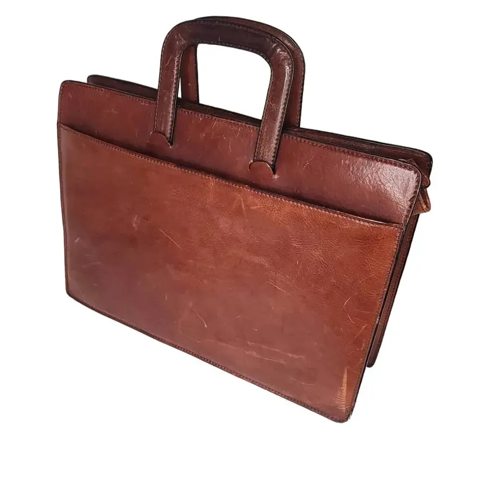 Firenze Leather Drop Handle Triple Section For Men